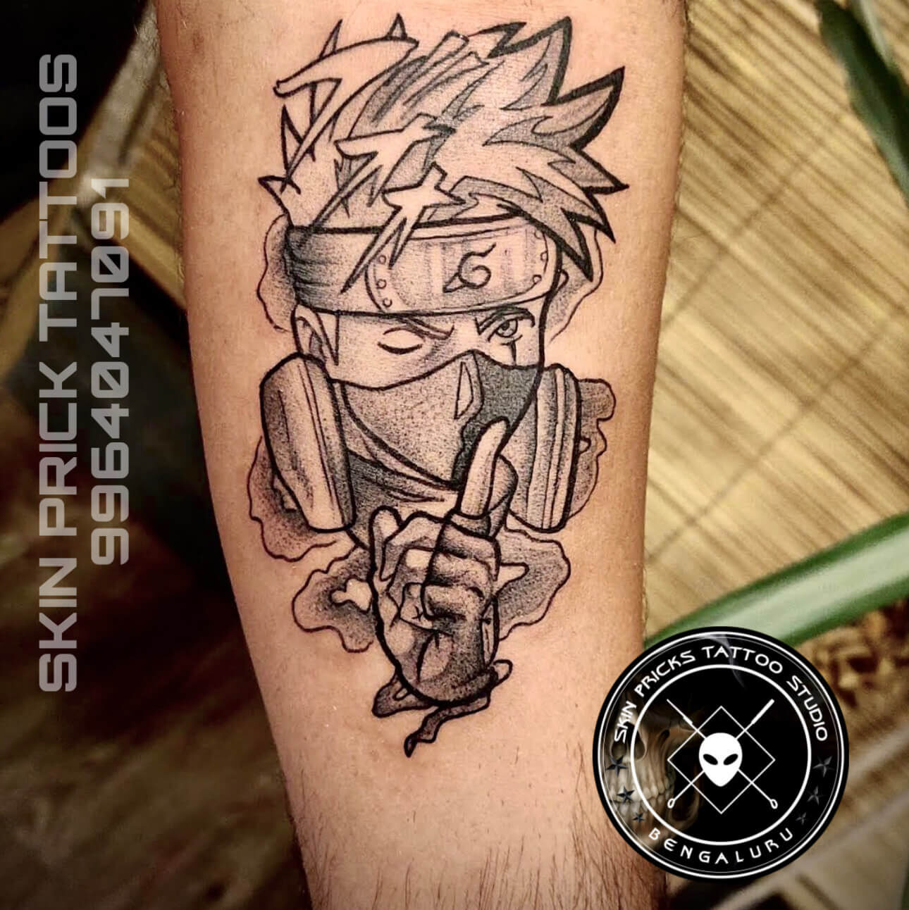 Kakashi Naruto Tattoo | Black Lotus Tattoo